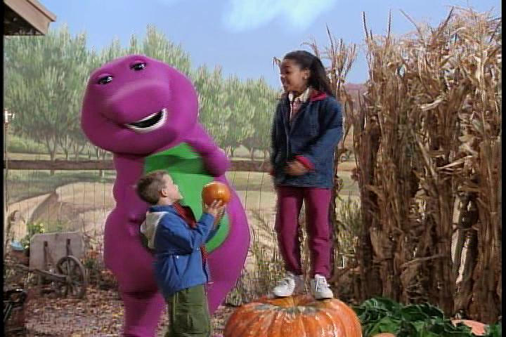 Barney The Kids At A Pumpkin Patch By Cimorellibarneyelmo6 On Deviantart