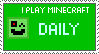 Stamp-Daily Minecraft Player by Tyrannosaurus90s