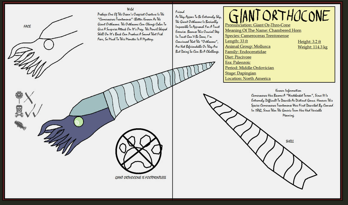 Dinatheen P-Animal Info Ref: Giant Orthocone by Tyrannosaurus90s on ...