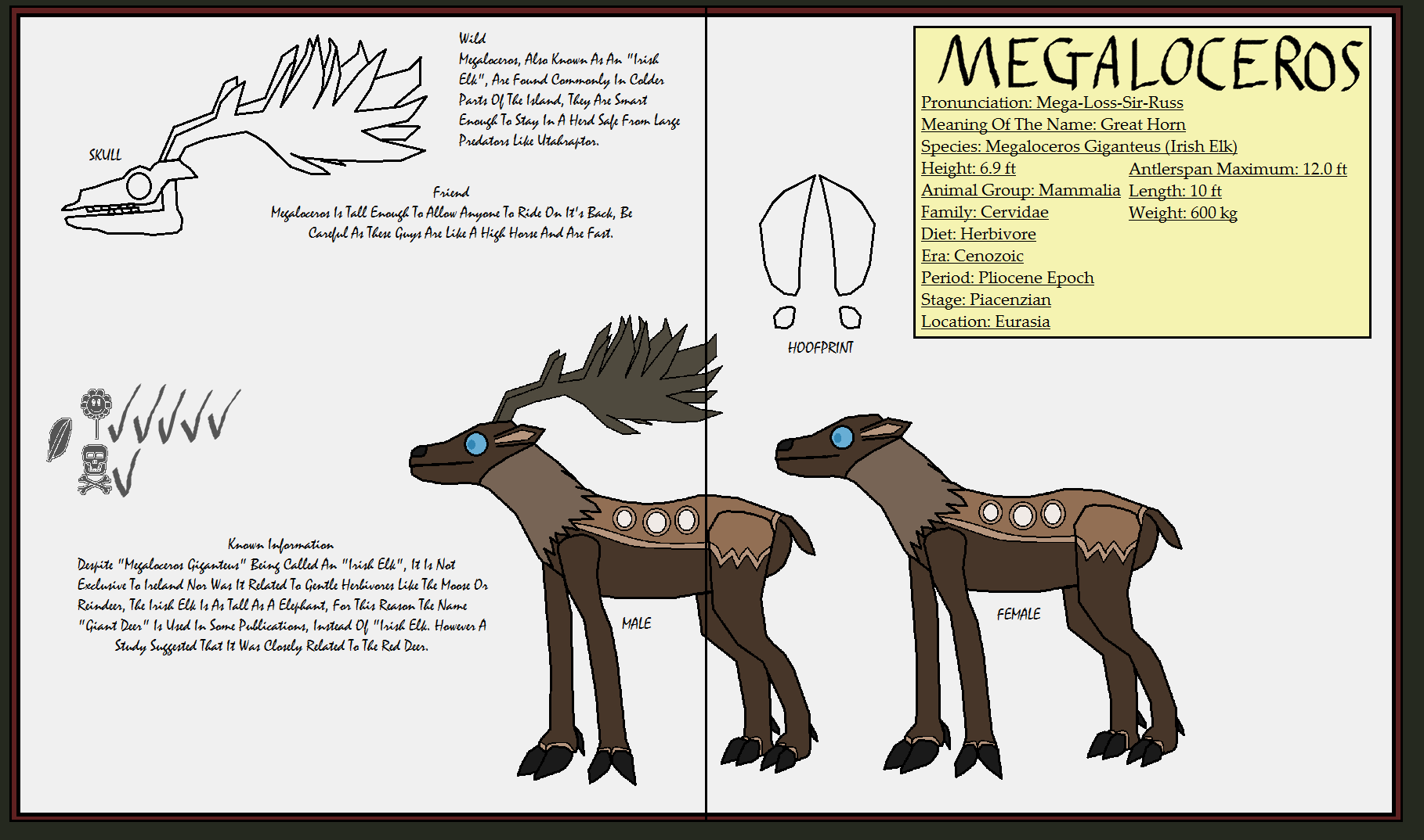 Dinatheen P-Animal Info Ref: Megaloceros