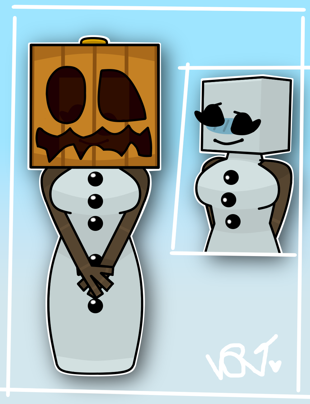Minecraft ~ Female Snow Golem by V0RTILENCE on DeviantArt