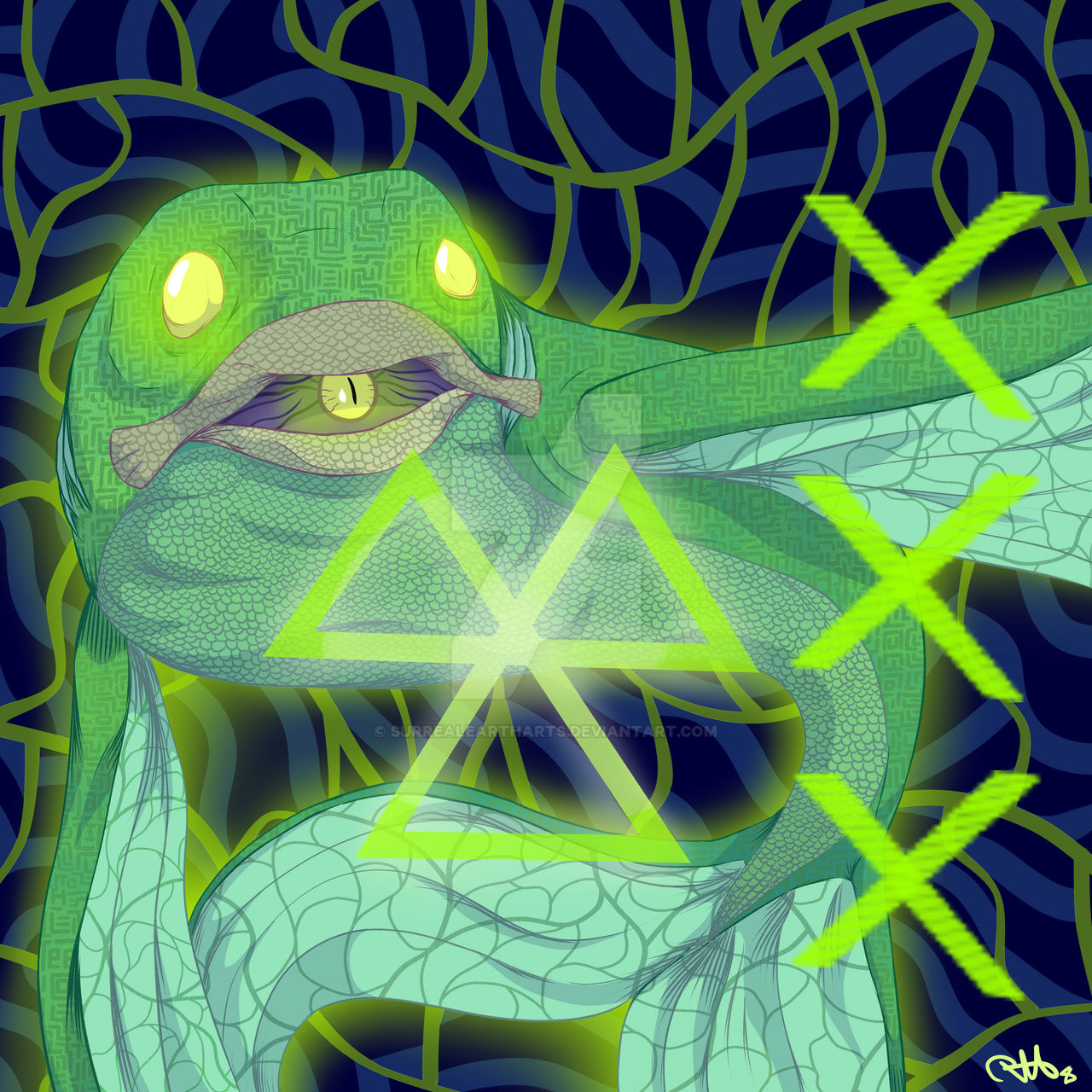 Synthetic Neon Fish by SurrealEarthArts on DeviantArt