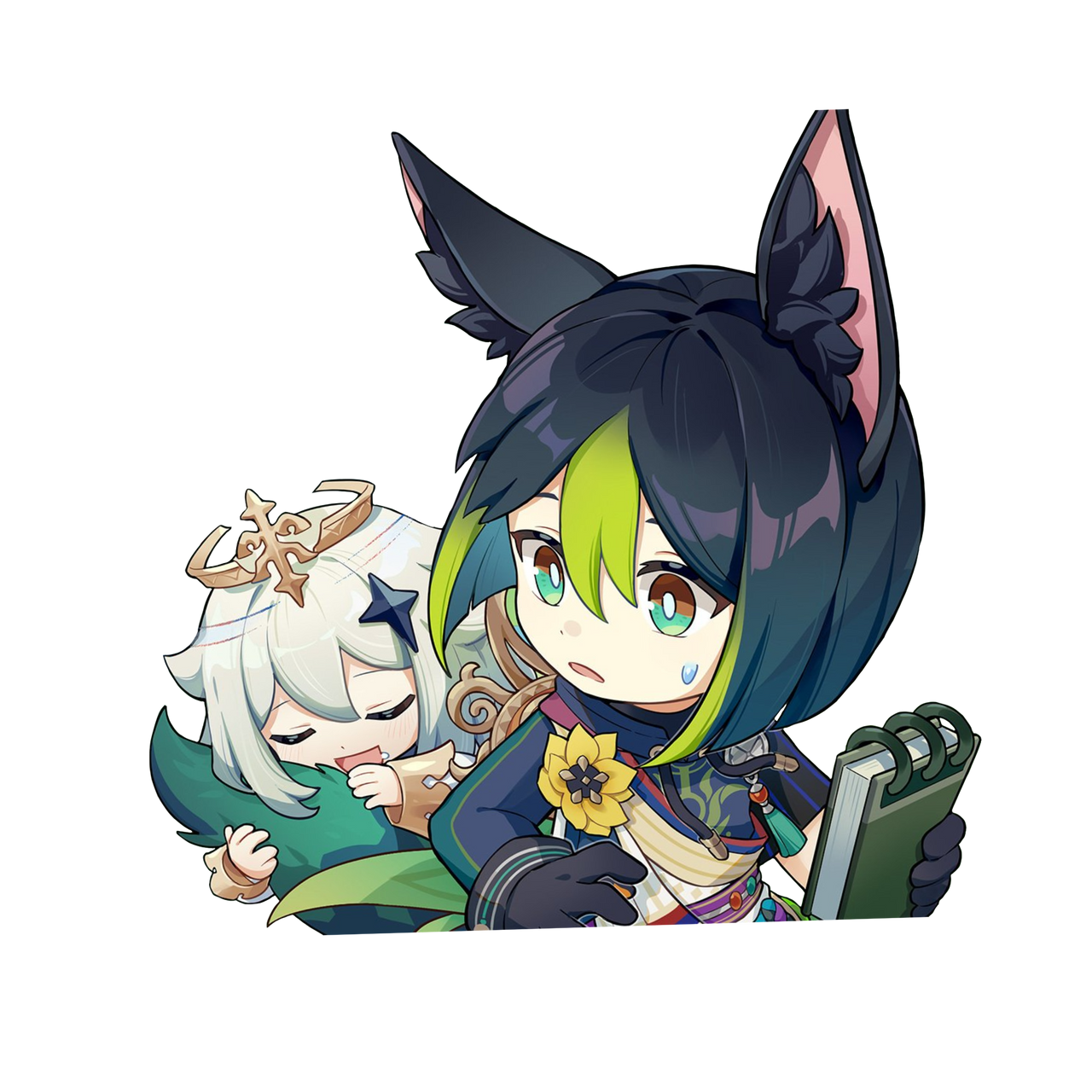 Genhin Chibi Sticker Genshin Impact Tighnari chibi PNG by vent1slyre on DeviantArt