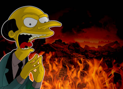 Mr Burns in hell