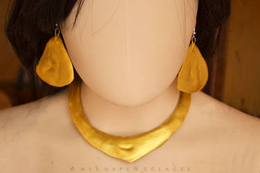 Jasmine necklace and earrings set cosplay costume