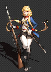 girl with musket