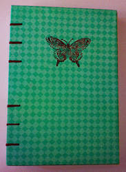 Coptic stich book butterfly