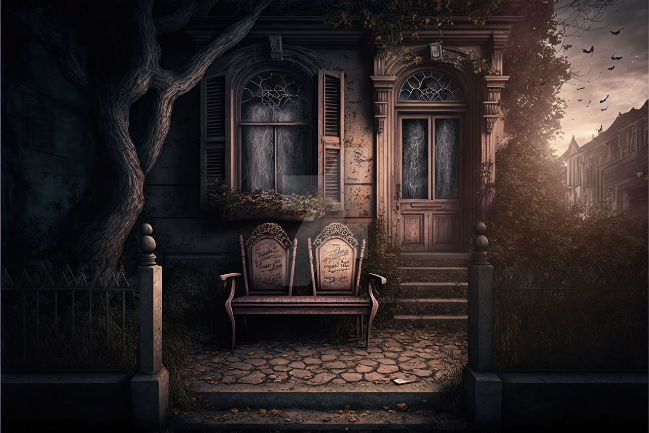 Haunted House - Front Porch (5) by MrTimelessArt on DeviantArt