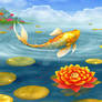 Golden Fish in a Pond (24)