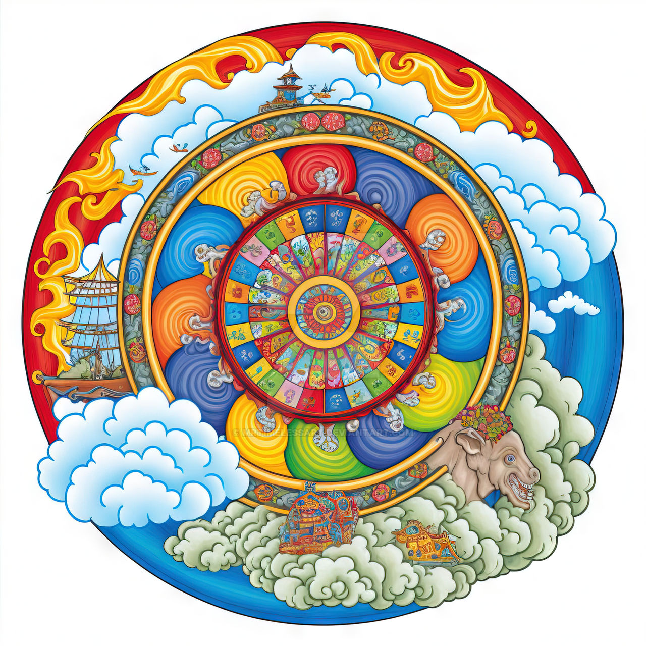 Colorful Dharma Wheel 2 By MrTimelessArt On DeviantArt colorful-dharma-wheel-2-by-mrtimelessart-on-deviantart