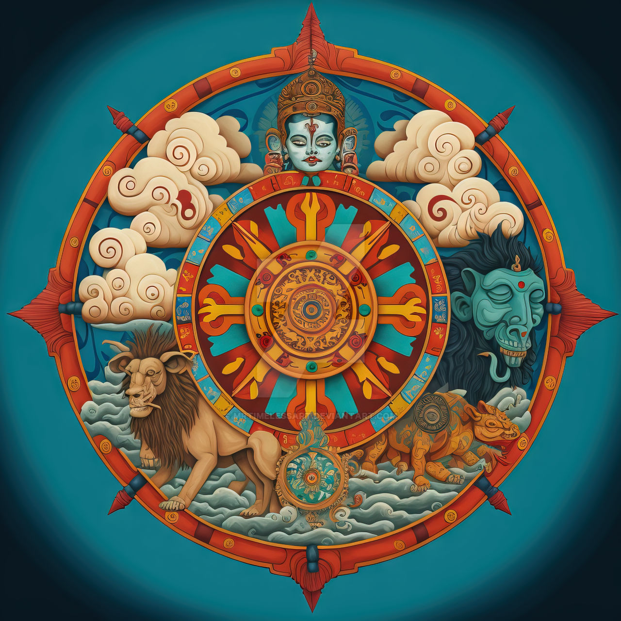 Colorful Dharma Wheel 5 By MrTimelessArt On DeviantArt colorful-dharma-wheel-5-by-mrtimelessart-on-deviantart