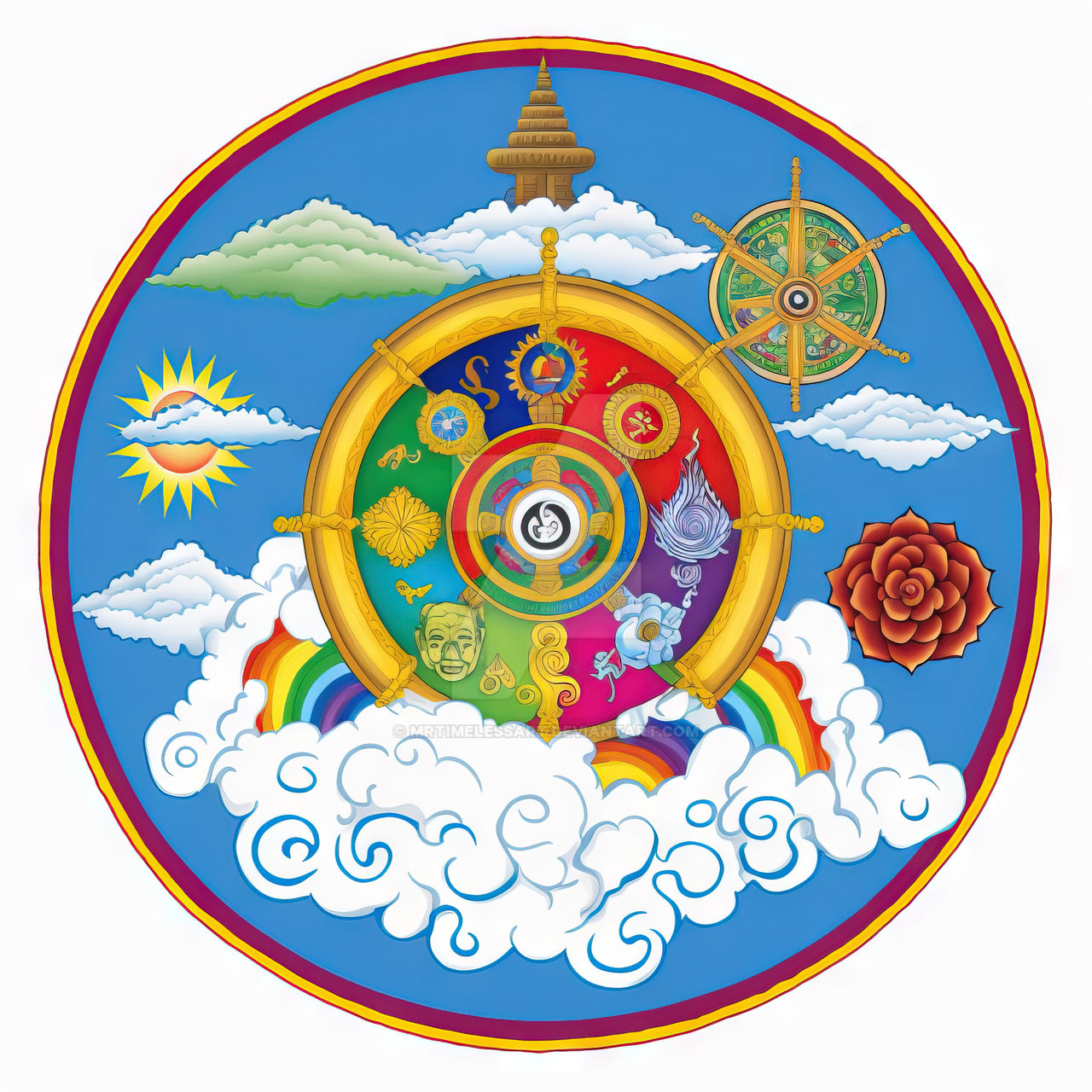 Colorful Dharma Wheel 31 By MrTimelessArt On DeviantArt colorful-dharma-wheel-31-by-mrtimelessart-on-deviantart
