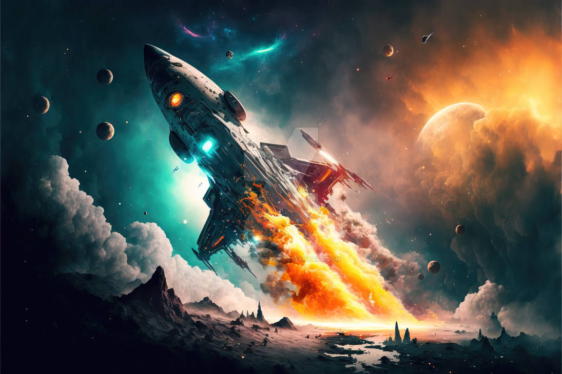 Space Shhoter Space Shooter Background - Spaceship Takeoff (14) by MrTimelessArt on ...