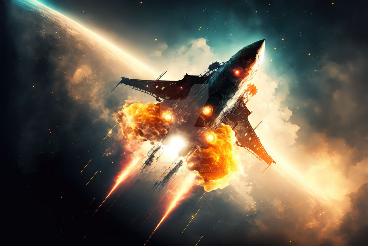 Space Shhoter Space Shooter Background - Spaceship Takeoff (16) by MrTimelessArt on ...