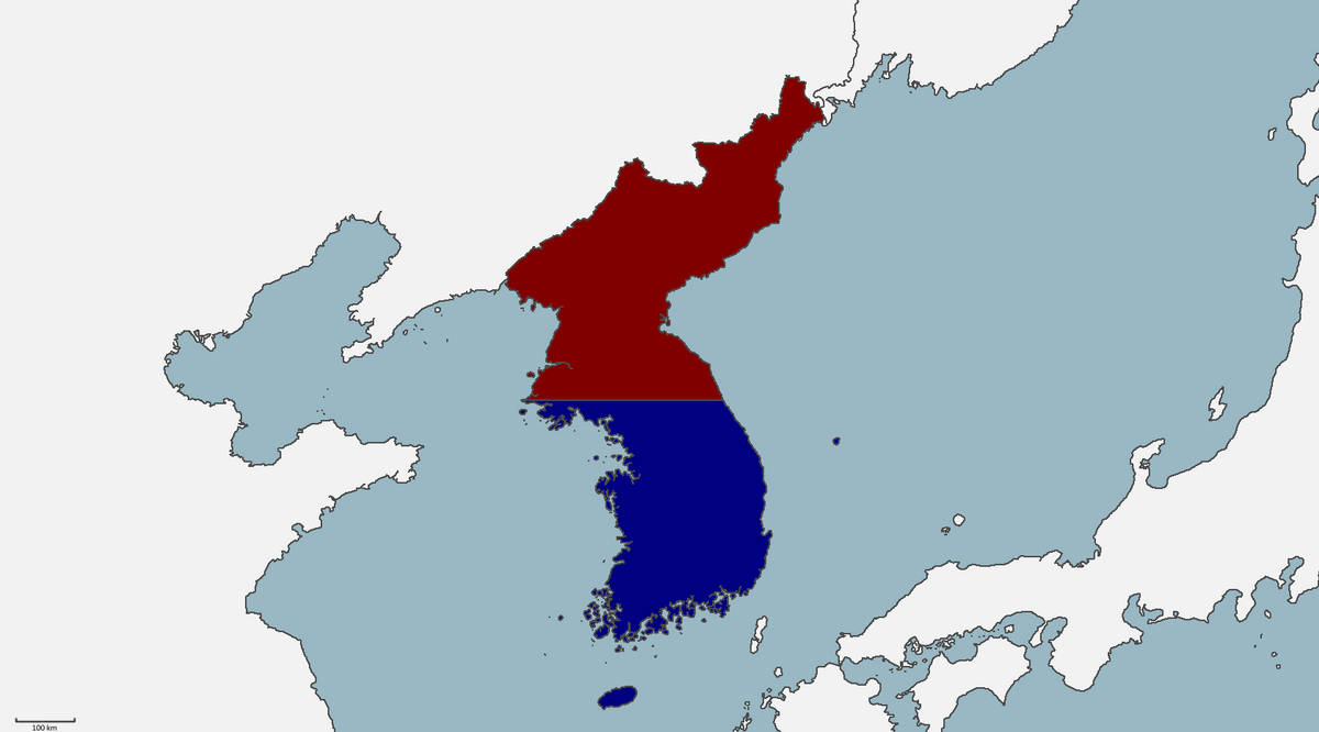 Parallel Korean Line Map Korean Peninsula map with the 38th Parallel Border by LynoxLifts on ...