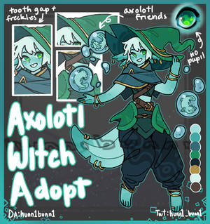 [CLOSED] Axolotl Witch Adopt!