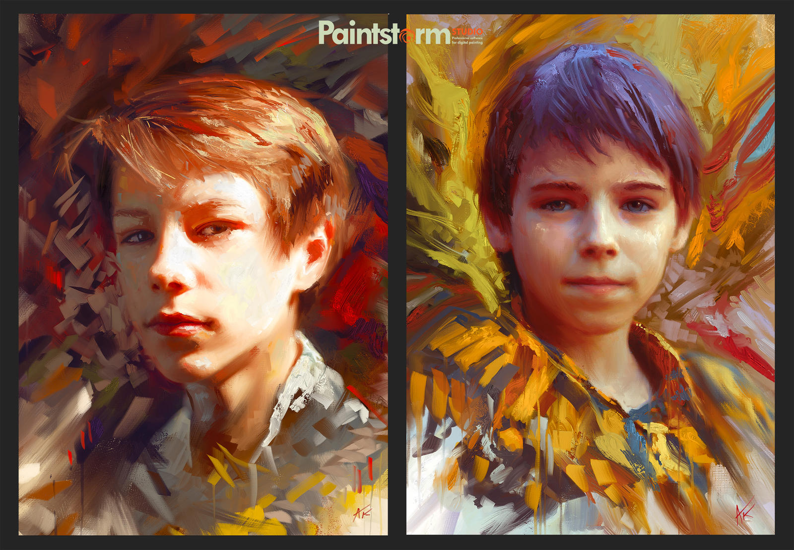 Oil-style portraits