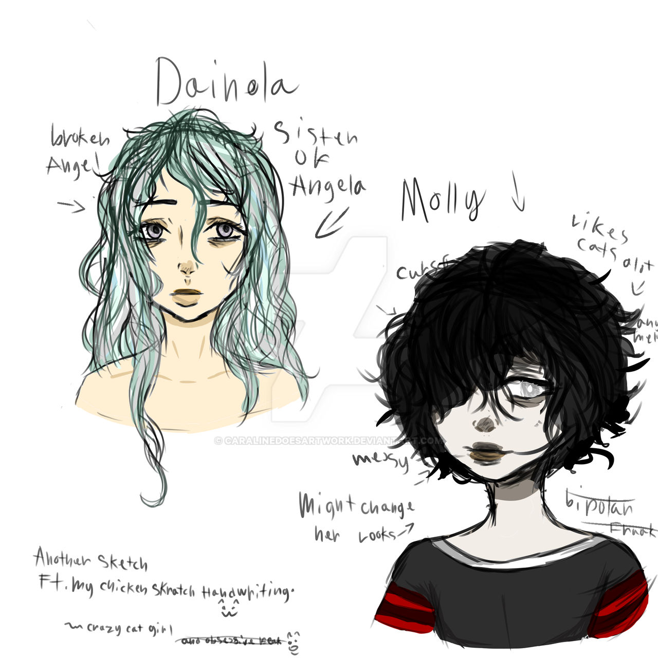 Character Sketch 2 By Caralinedoesartwork On Deviantart Character Sketch 2 By Caralinedoesartwork On Deviantart