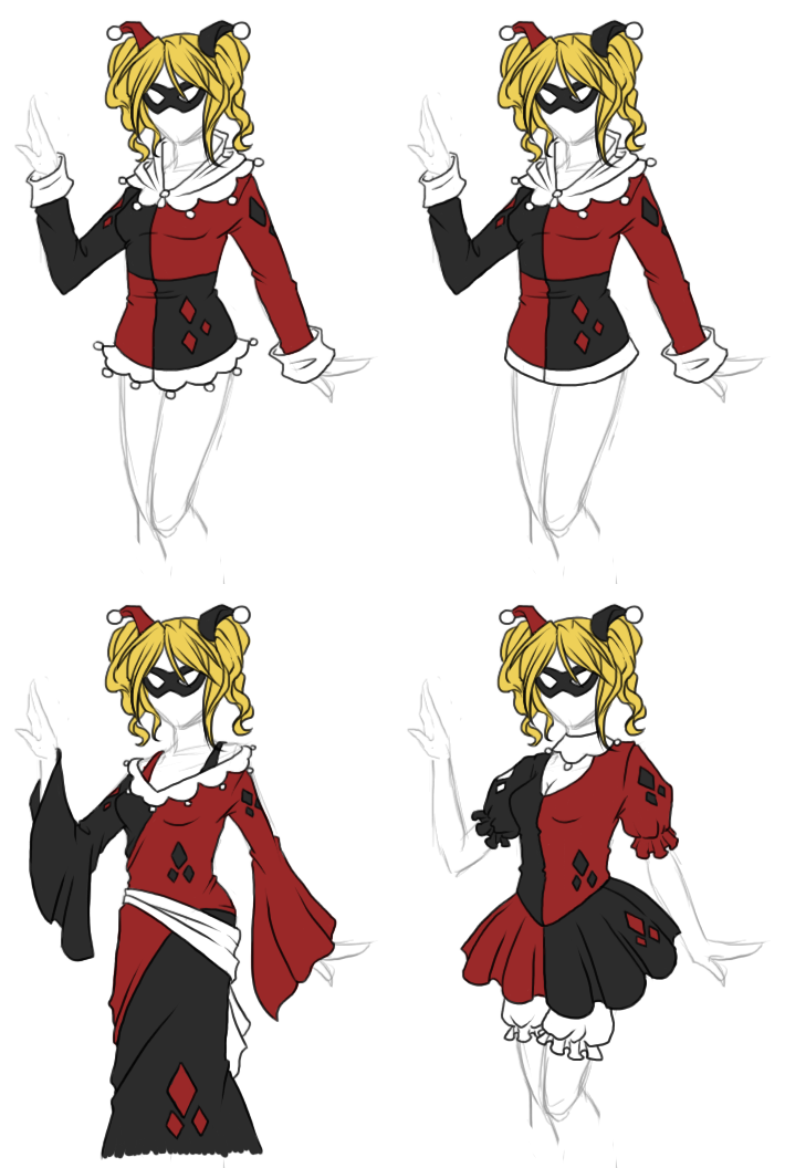 Clothing Designs Harley Quinn by BakaNekoSango on DeviantArt
