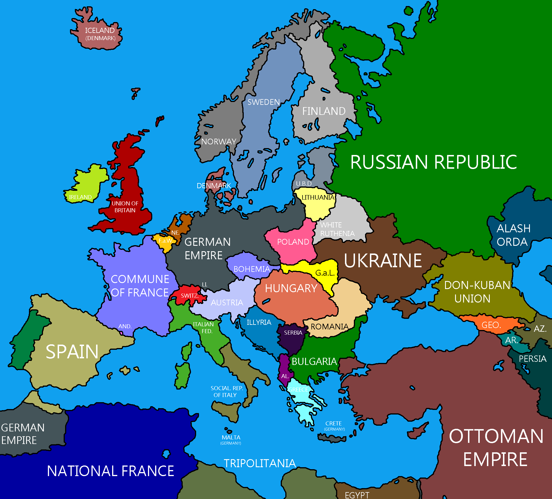 Europe 1936 Kaiserreich Scenario By Paranaball1853 On Deviantart Map Of Europe In 1936