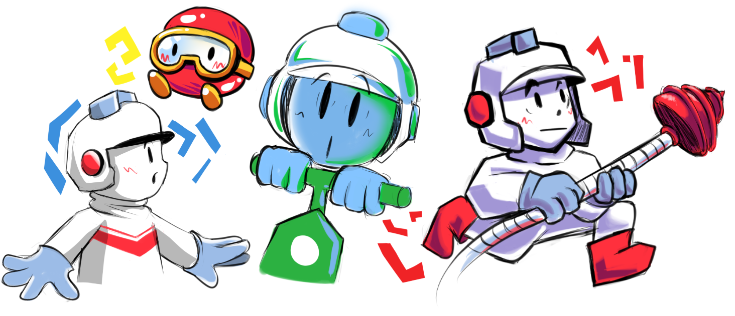 Dig Dig Characters Dig Dug Doodles by PAMVllo on DeviantArt