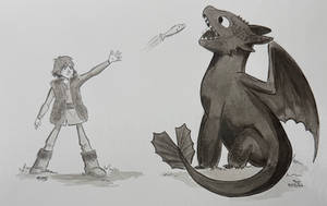 Inktober Day 12: Toss