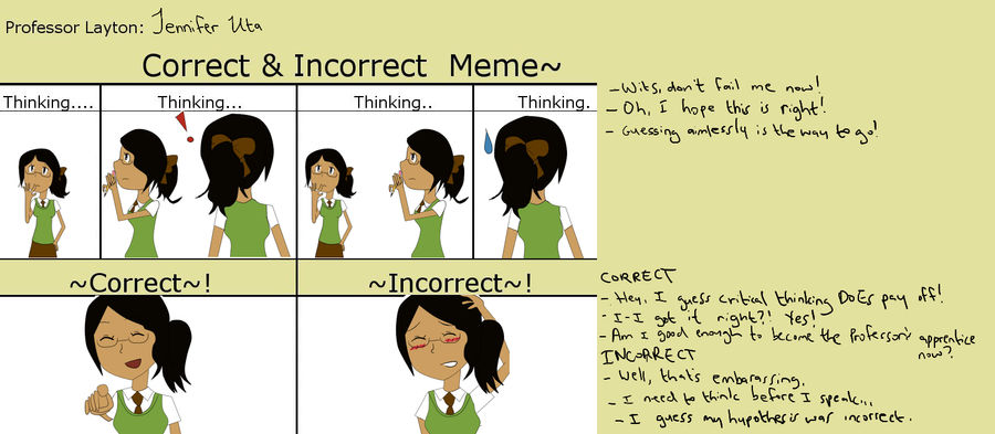 Incorrect Mem Correct And Incorrect Meme by lightshine-32 on DeviantArt