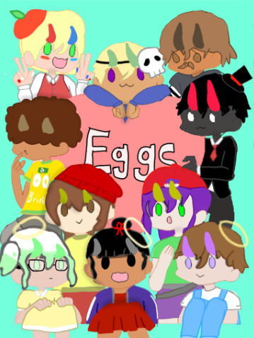 QSMP Eggs hanging out by DoctorTrick17 on DeviantArt