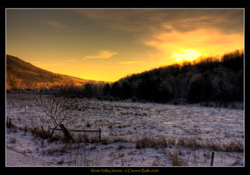 Winter Sunrise HDR -Framed-