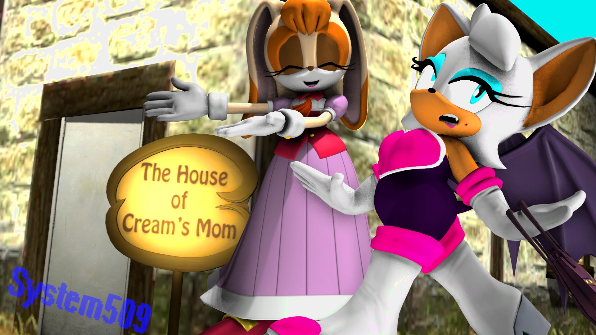 Cream The Rabbit X Rouge Rouge stays with the Rabbits pt1 by system509 on DeviantArt