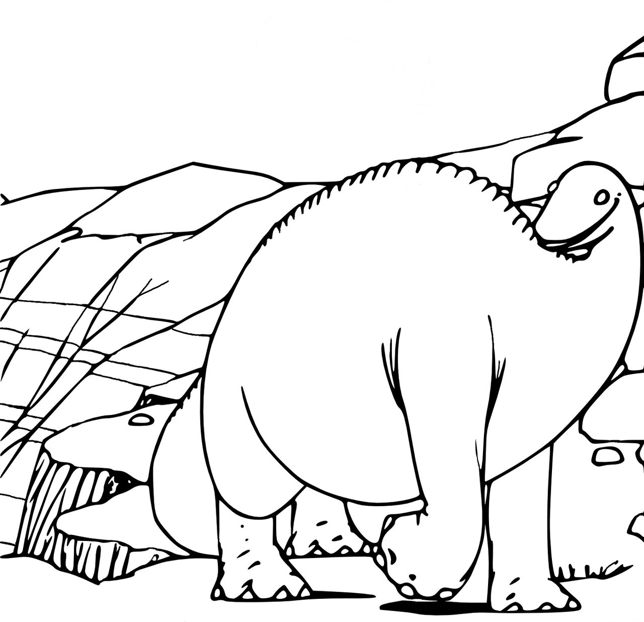 Restoration of image from Gertie the Dinosaur 1914