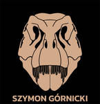 Tyrannosaurus skull Szymon Gornicki logo 2 by Szymoonio