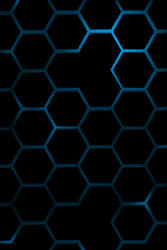 blue hexagon