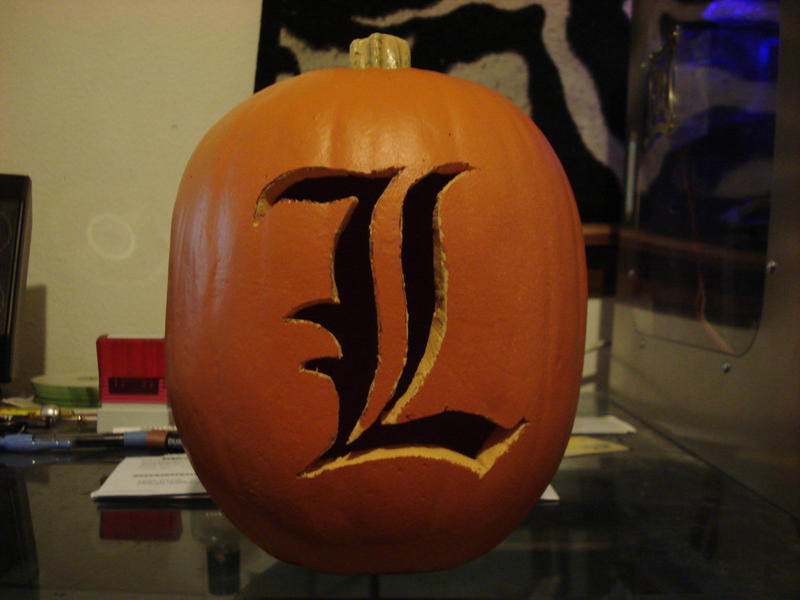 L Death Note Pumpkin