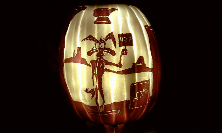 Wile E Coyote Pumpkin By RebelATS On DeviantArt wile-e-coyote-pumpkin-by-rebelats-on-deviantart