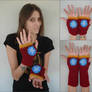 Iron Man Fingerless Gloves - Hand and Arm Warmers