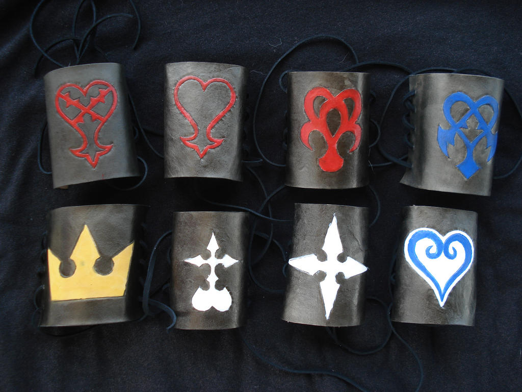 Kingdom Hearts Leather Cuffs