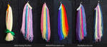 Rainbow Power Pony Clip On Tails by RebelATS