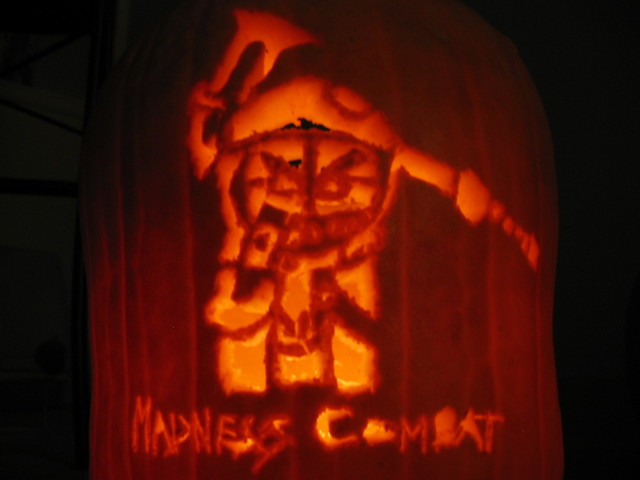 Hank of Madness Combat Pumpkin