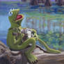 Banjo Playing Frog