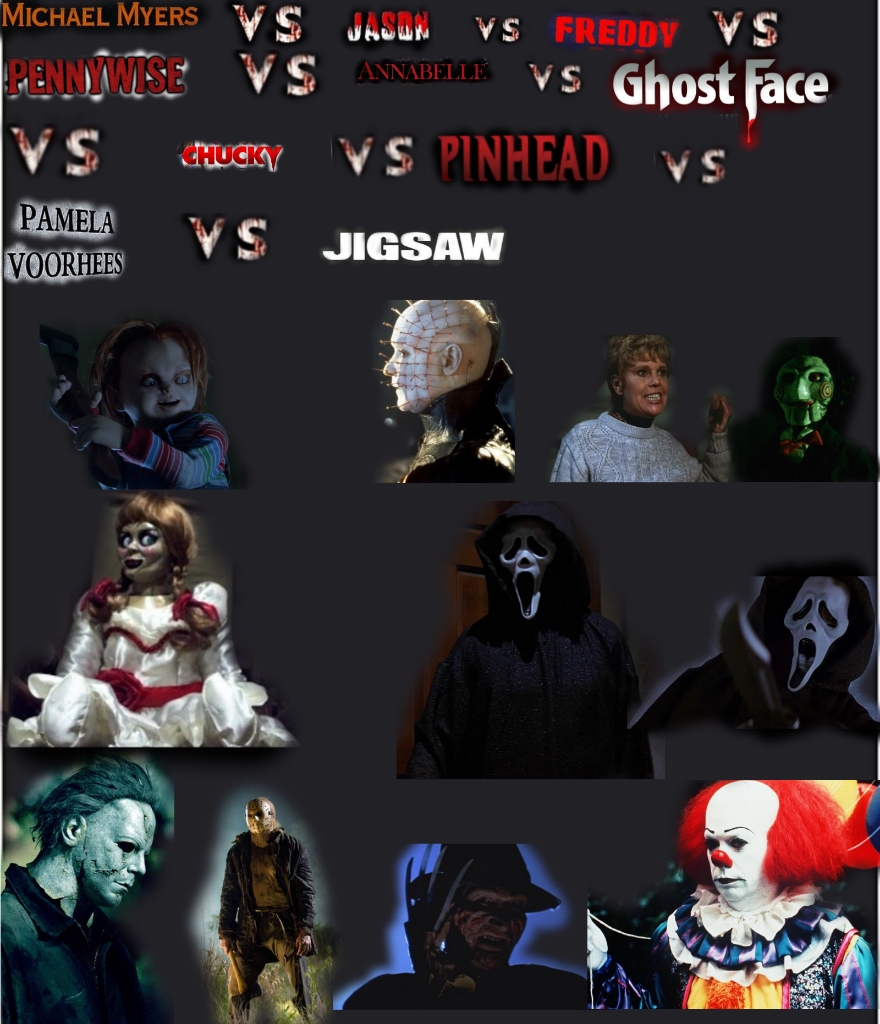 Pamela vs Freddy vs Pinhead vs Chucky etc. by 91w on DeviantArt