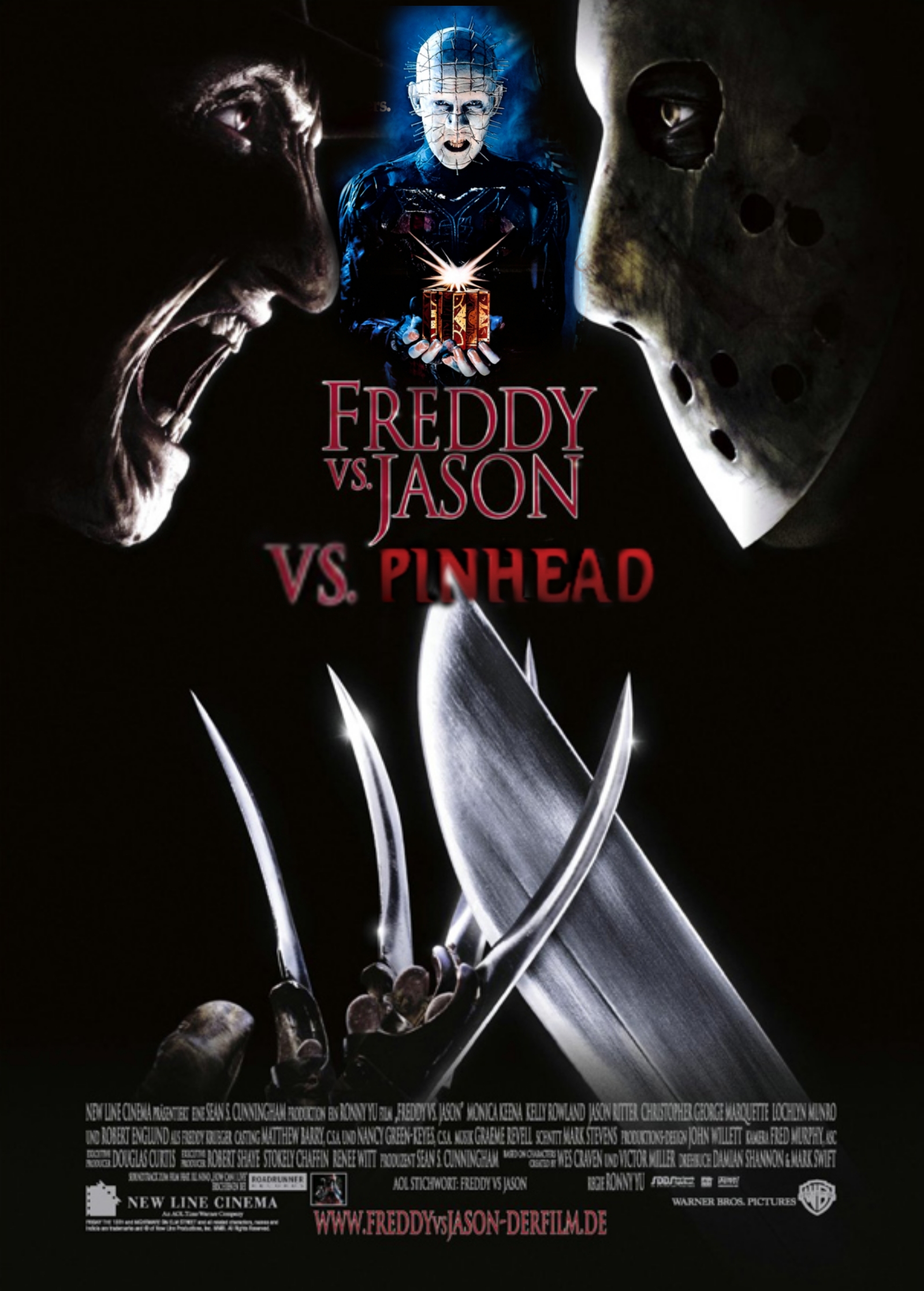 Freddy Vs Jason Vs Pinhead1987 By 91w On Deviantart