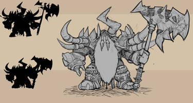 Death knight Dwarf sketch 3