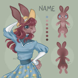 ADOPT hare lady OPEN