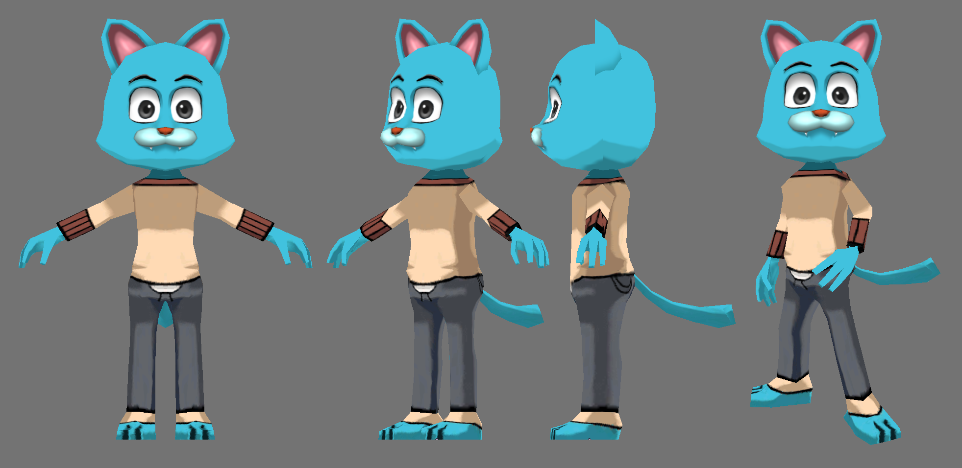 Gumball Model by FusionFallCreations on DeviantArt