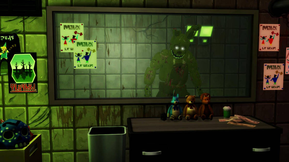 Springtraps Window Shopping by Pof3445 on DeviantArt
