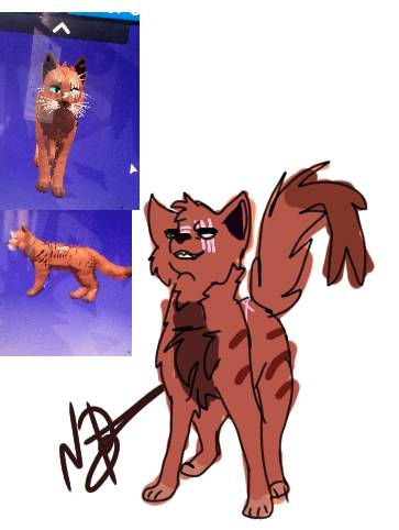 Warrior cats oc I made(art by me) : r/WarriorCats