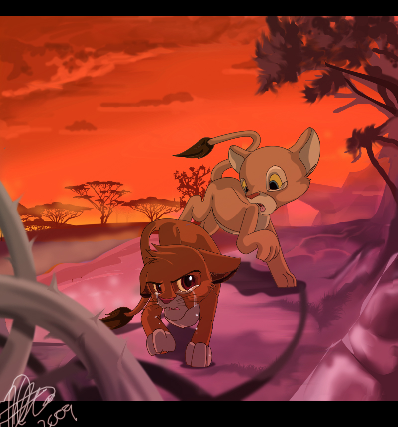 Simba's Exile Simba's exile by xWraithx on DeviantArt