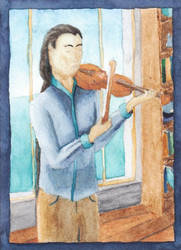 Ragnheidur with Violin