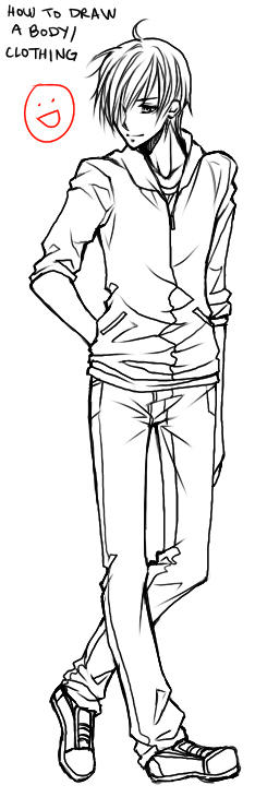 How to Draw an Anime Boy Body